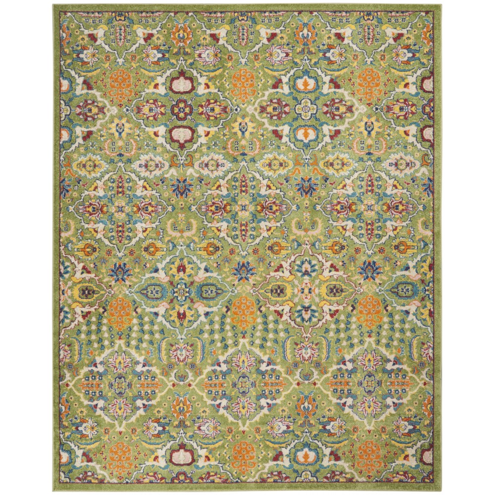 Nourison Allur ALR03 Area Rug, Sage/Ivory, 7'10" x 9'10"