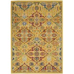 Nourison Allur ALR03 Area Rug, Yellow/Multicolor, 4' x 6'