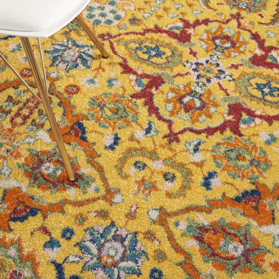 Nourison Allur ALR03 Area Rug, Yellow/Multicolor, 4' x 6'