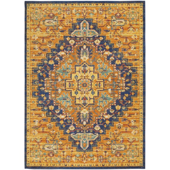 Nourison Allur ALR04 Area Rug, Orange/Multicolor, 4' x 6'