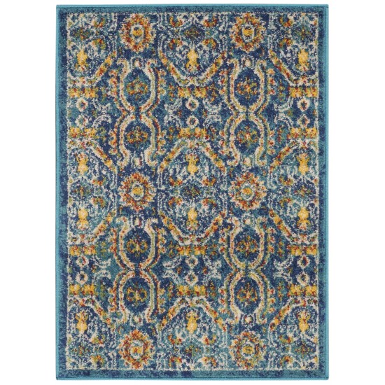 Nourison Allur ALR05 Area Rug, Blue/Multicolor, 2' x 3'