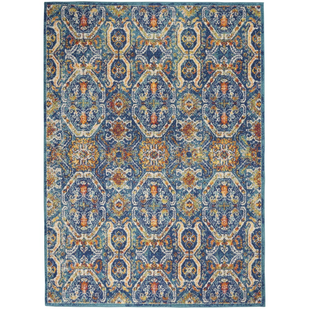 Nourison Allur ALR05 Area Rug, Blue/Multicolor, 4' x 6' Nourison Allur ALR05 Area Rug, Blue/Multicolor, 4' x 6'