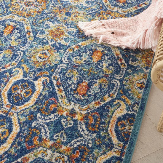 Nourison Allur ALR05 Area Rug, Blue/Multicolor, 4' x 6'