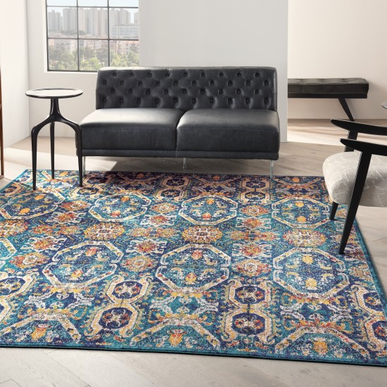 Nourison Allur ALR05 Area Rug, Blue/Multicolor, 7'10" x 9'10"