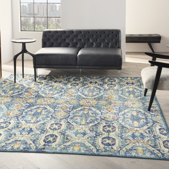 Nourison Allur ALR05 Area Rug, Blue/Multicolor, 9' x 12'