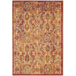 Nourison Allur ALR05 Area Rug, Red/Multicolor, 2' x 3'