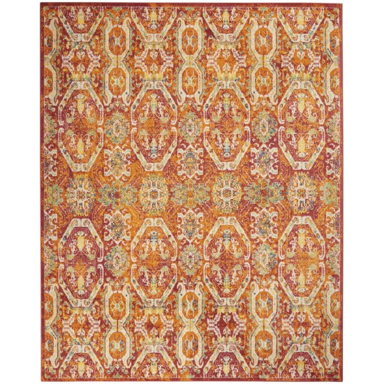 Nourison Allur ALR05 Area Rug, Red/Multicolor, 9' x 12'