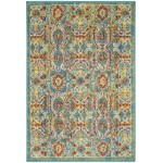 Nourison Allur ALR05 Area Rug, Turquoise/Multicolor, 2' x 3'