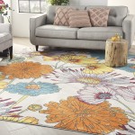 Nourison Allur ALR06 Area Rug, Ivory/Multicolor, 9' x 12'