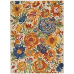 Nourison Allur ALR07 Area Rug, Ivory/Multicolor, 5'3" x 7'3"