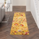 Nourison Allur ALR08 Runner Rug, Yellow/Multicolor, 2'3" x 7'6"