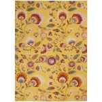 Nourison Allur ALR08 Area Rug, Yellow/Multicolor, 5'3" x 7'3"