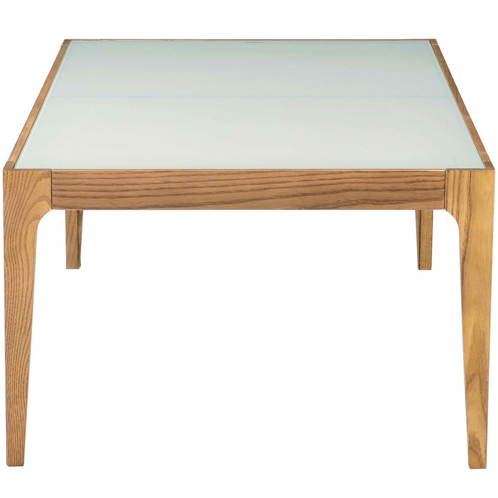 ACME Gwynn Coffee Table, Natural & Frosted Glass