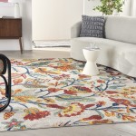 Nourison Allur ALR09 Area Rug, Ivory/Multicolor, 7'10" x 9'10"