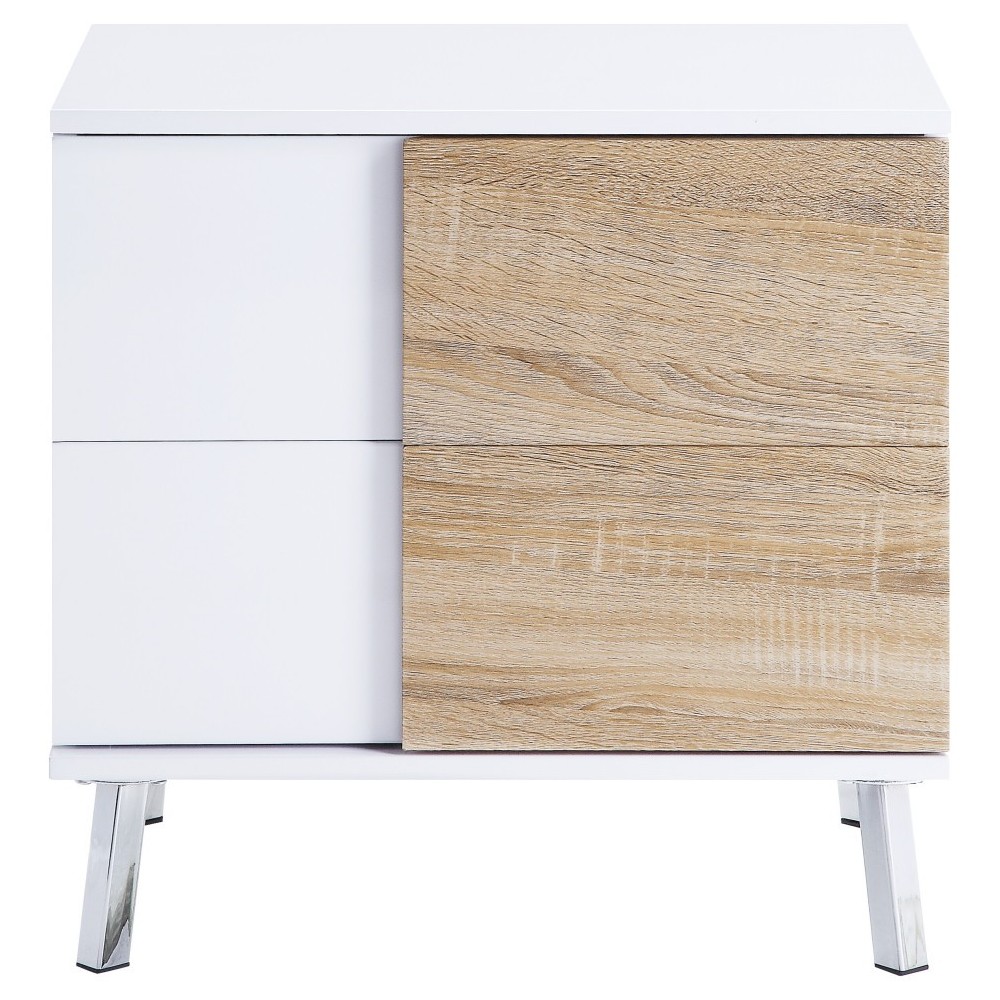 ACME Verux End Table, White High Gloss