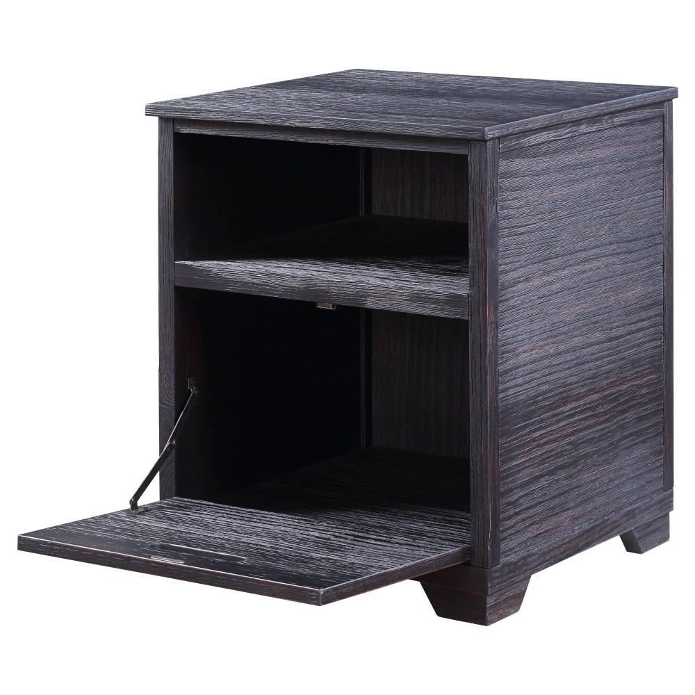 ACME Kamilia End Table, Antique Black