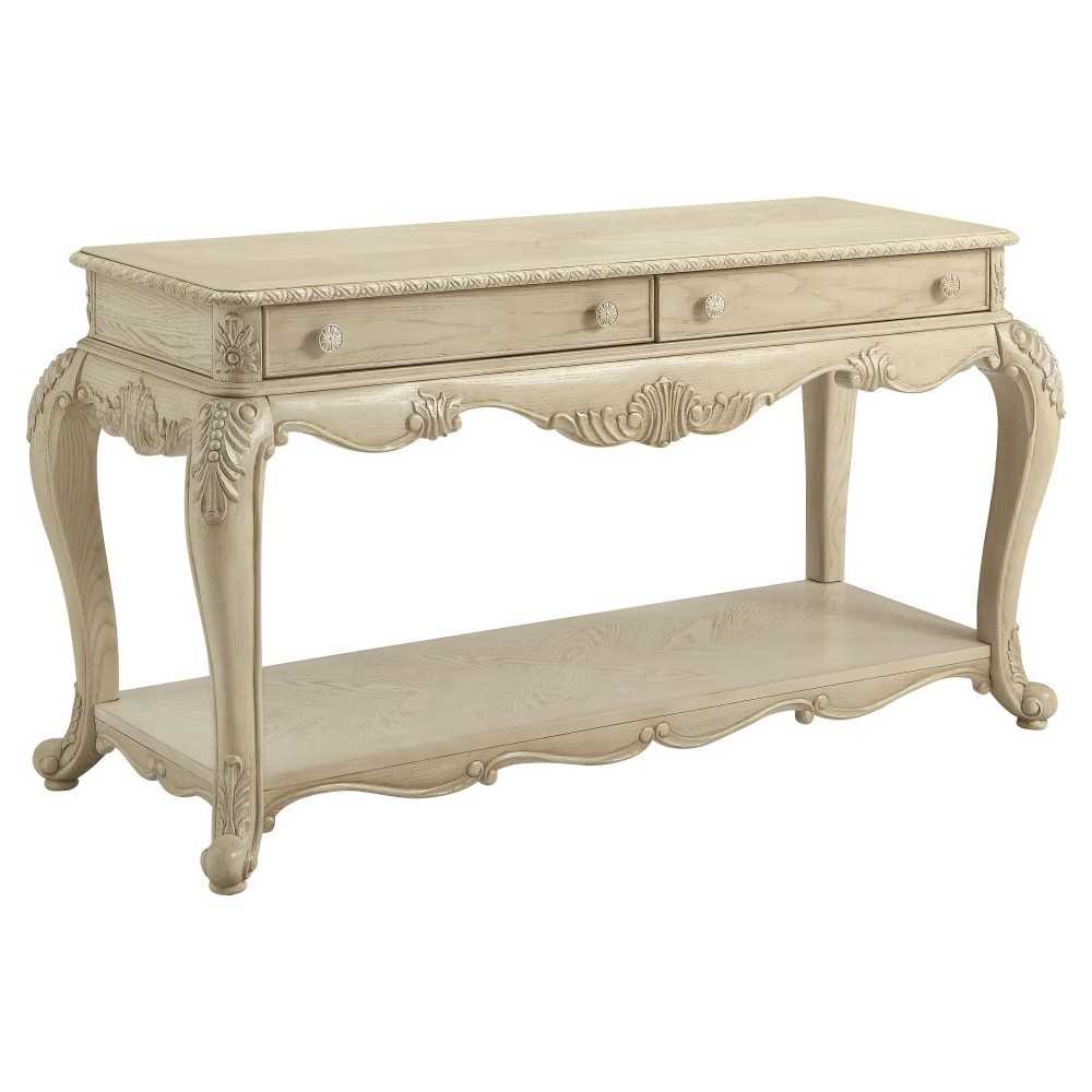 ACME Ragenardus Sofa Table, Antique White