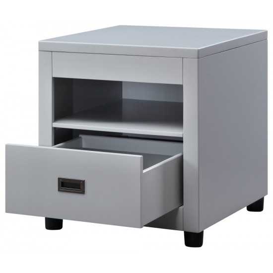 ACME Eleanor End Table, Dove Gray