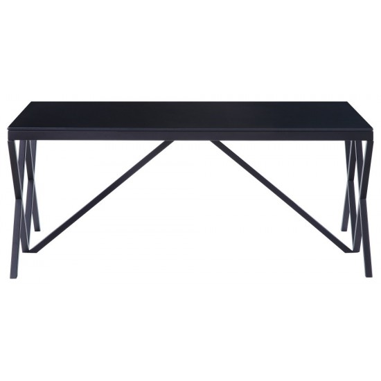 ACME Magenta Coffee Table, Black & Glass