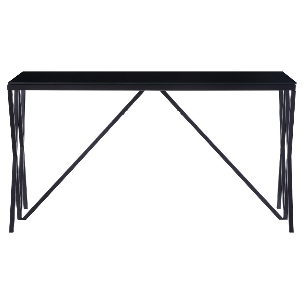 ACME Magenta Sofa Table, Black & Glass