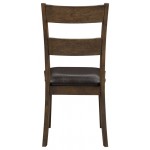 ACME Nabirye Side Chair (Set-2), PU & Dark Oak