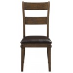 ACME Nabirye Side Chair (Set-2), PU & Dark Oak