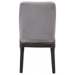 ACME Madan Side Chair (Set-2), Light Gray Linen & Gray Oak