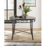 ACME Landis Dining Table, Oak & Gunmetal