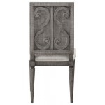 ACME Artesia Side Chair (Set-2), Fabric & Salvaged Natural