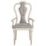 ACME Kayley Arm Chair (Set-2), Linen & Antique White (2Pc/1Ctn)