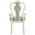 ACME Kayley Arm Chair (Set-2), Linen & Antique White (2Pc/1Ctn)