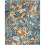 Nourison Allur ALR09 Area Rug, Turquoise/Multicolor, 7'10" x 9'10"