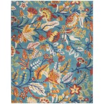 Nourison Allur ALR09 Area Rug, Turquoise/Multicolor, 9' x 12'