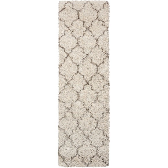 Nourison Amore AMOR2 Runner Rug, Cream, 2'2" x 7'6"