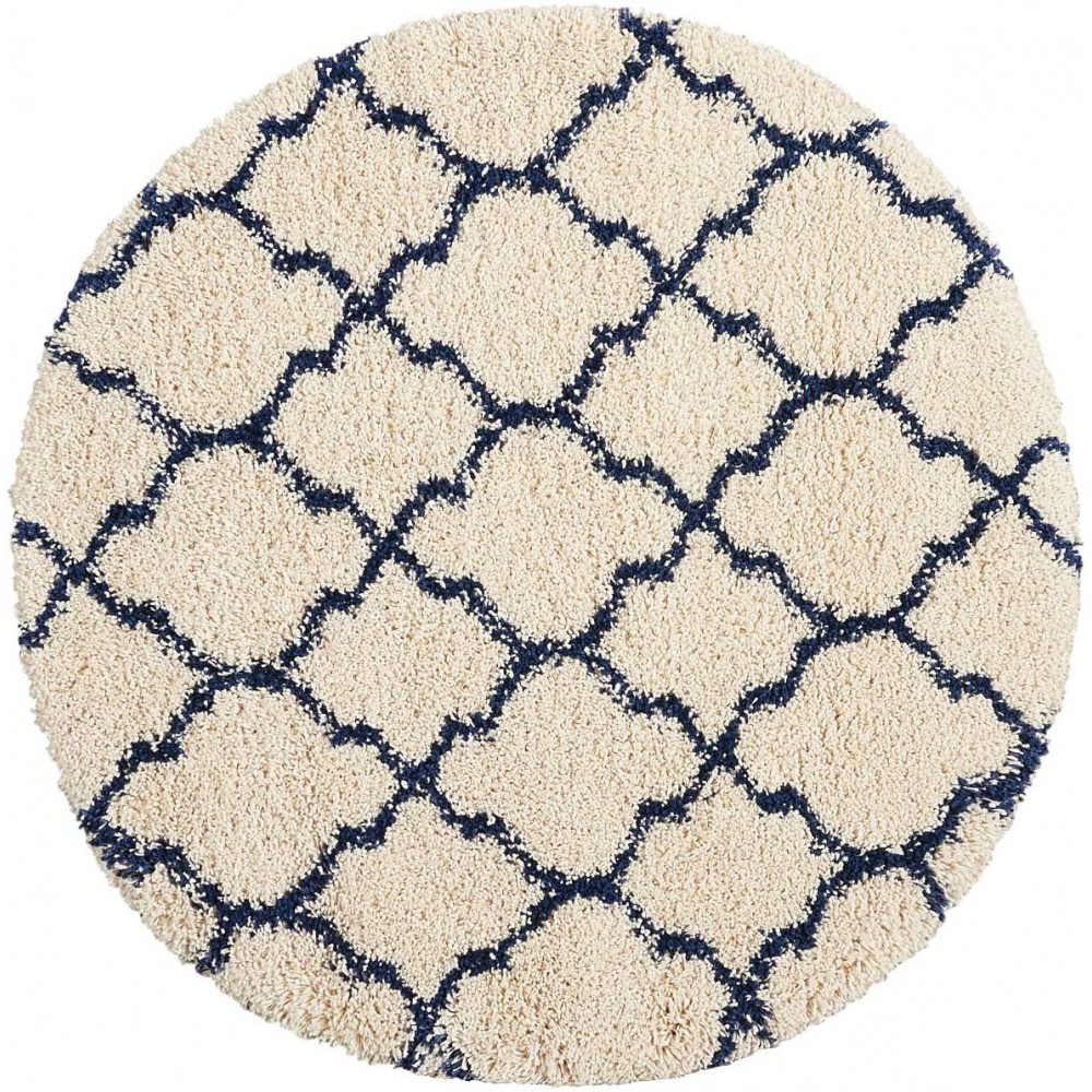 Nourison Amore AMOR2 Area Rug, Ivory/Blue, 3'11" x Round Nourison Amore AMOR2 Area Rug, Ivory/Blue, 3'11" x Round