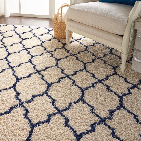 Nourison Amore AMOR2 Area Rug, Ivory/Blue, 6'7" x 9'6"