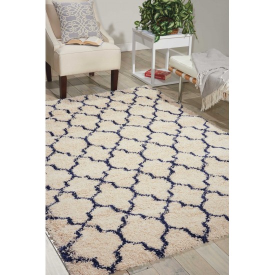 Nourison Amore AMOR2 Area Rug, Ivory/Blue, 6'7" x Square