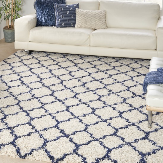 Nourison Amore AMOR2 Area Rug, Ivory/Blue, 7'10" x 10'10"