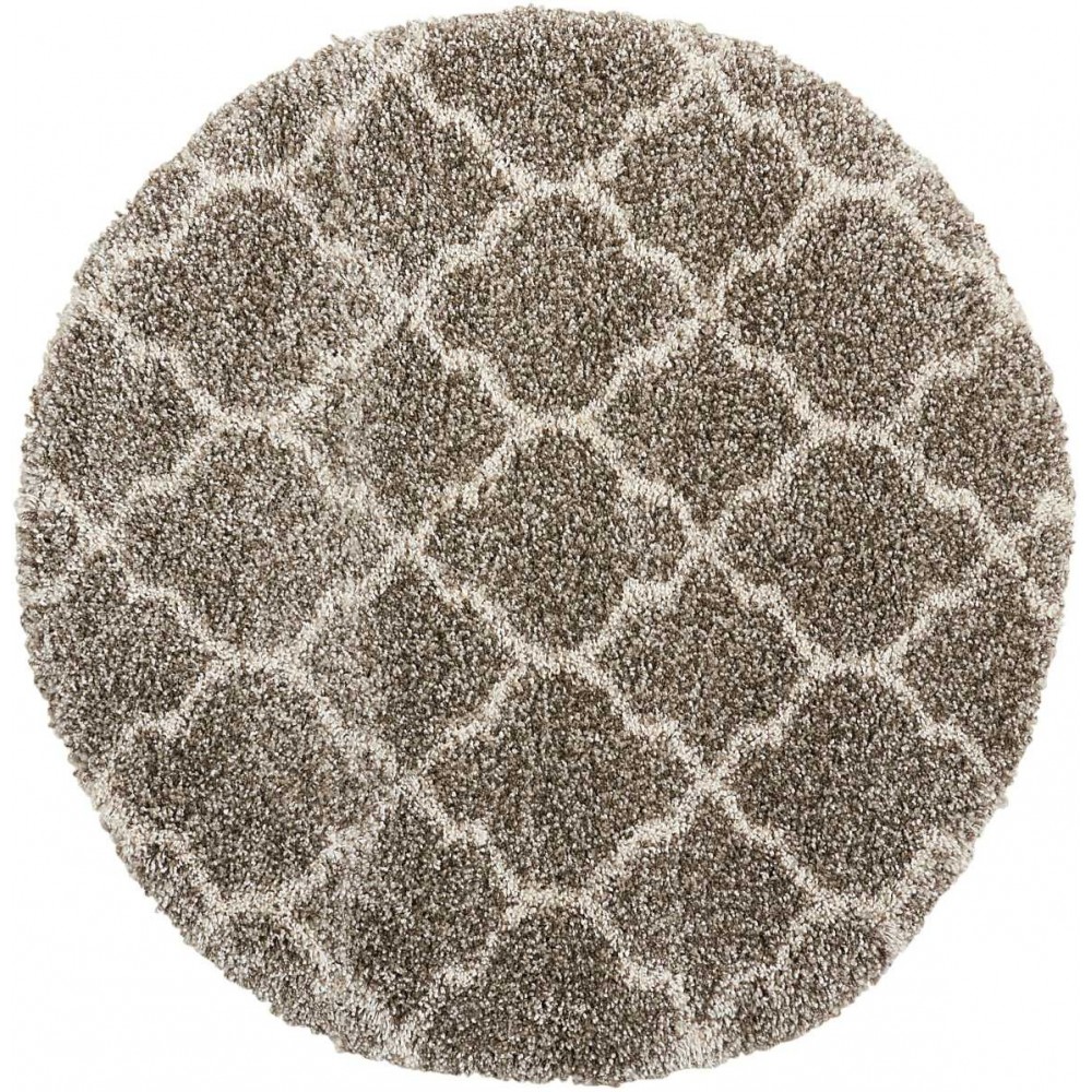 Nourison Amore AMOR2 Area Rug, Stone, 3'11" x Round