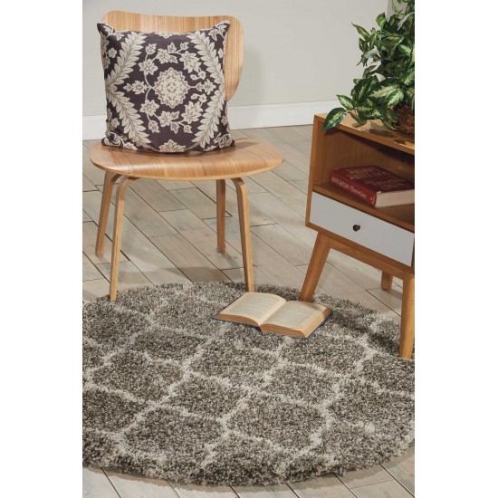 Nourison Amore AMOR2 Area Rug, Stone, 3'11" x Round