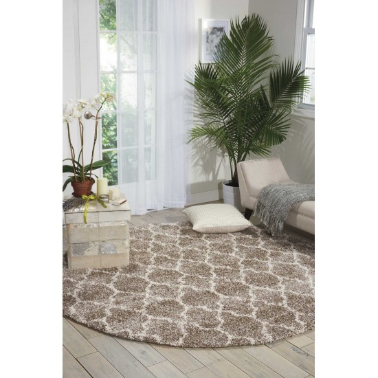 Nourison Amore AMOR2 Area Rug, Stone, 6'7" x Round