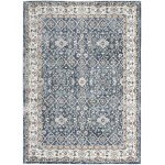 Kathy Ireland American Manor AMR01 Area Rug, Blue/Ivory, 3'11" x 5'11"