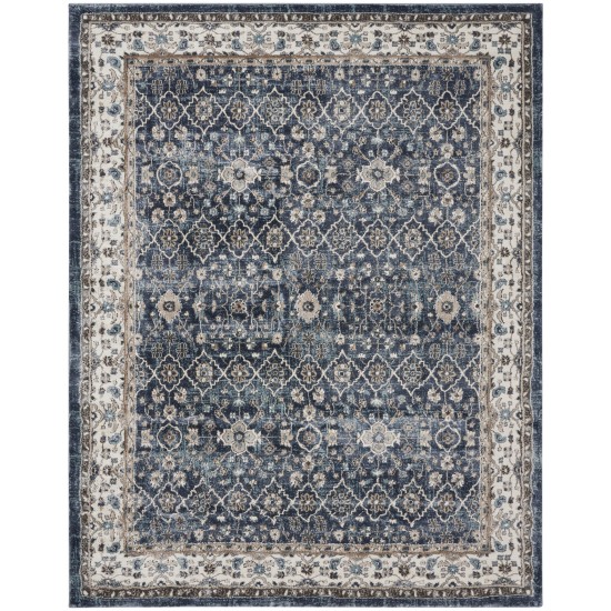 Kathy Ireland American Manor AMR01 Area Rug, Blue/Ivory, 7'10" x 9'10"