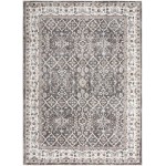 Kathy Ireland American Manor AMR01 Area Rug, Grey/Ivory, 5'3" x 7'3"