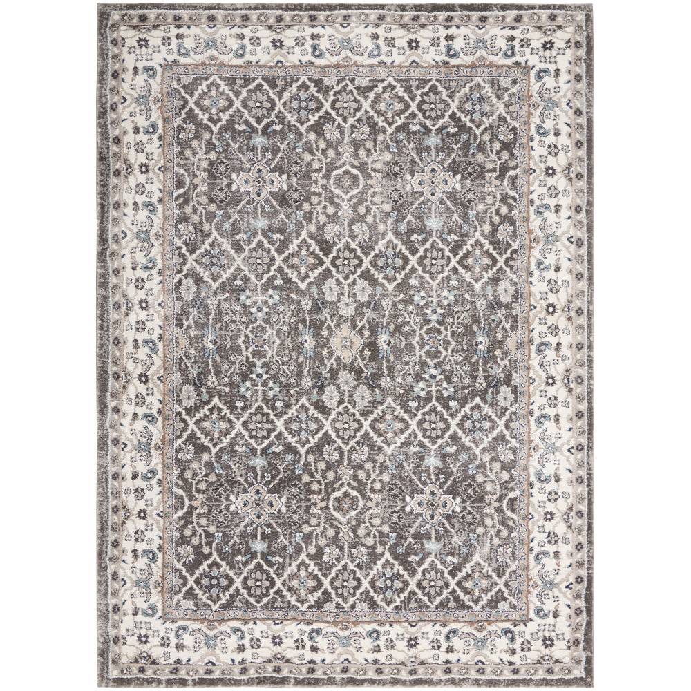 Kathy Ireland American Manor AMR01 Area Rug, Grey/Ivory, 5'3" x 7'3"