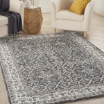 Kathy Ireland American Manor AMR01 Area Rug, Grey/Ivory, 5'3" x 7'3"