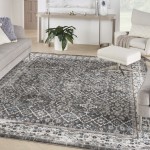 Kathy Ireland American Manor AMR01 Area Rug, Grey/Ivory, 9' x 12'