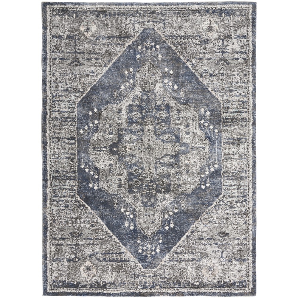 Kathy Ireland American Manor AMR02 Area Rug, Blue, 3'11" x 5'11" Kathy Ireland American Manor AMR02 Area Rug, Blue, 3'11" x 5'11"
