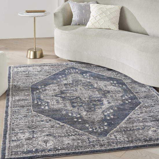 Kathy Ireland American Manor AMR02 Area Rug, Blue, 3'11" x 5'11"