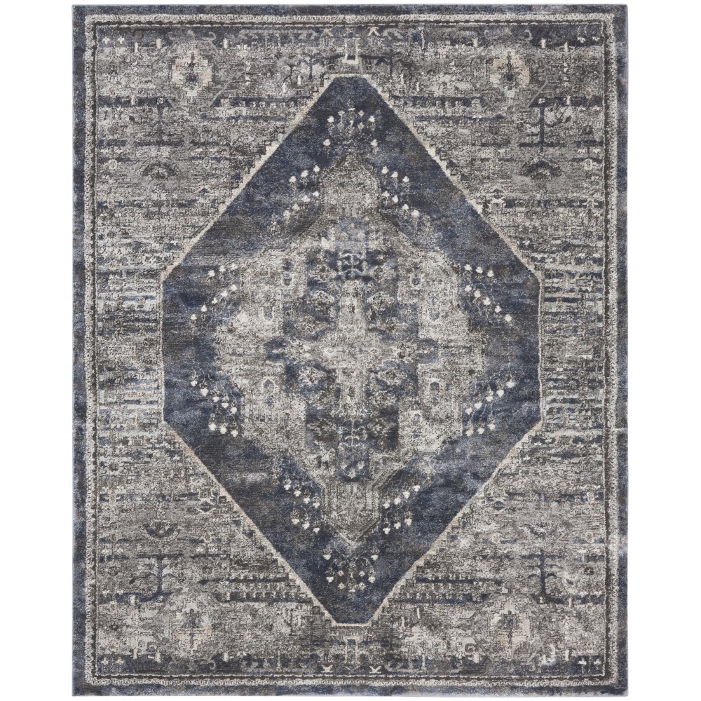 Kathy Ireland American Manor AMR02 Area Rug, Blue, 7'10" x 9'10" Kathy Ireland American Manor AMR02 Area Rug, Blue, 7'10" x 9'10"